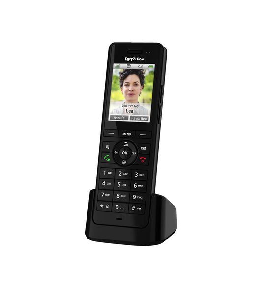 FRITZ!Fon X6 Black – DECT-Komforttelefon mit Farbdisplay & HD-Telefonie