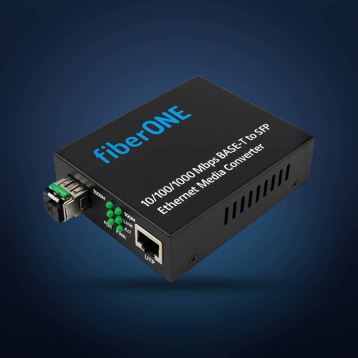 fiberONE Glasfaser-Medienkonverter mit SFP-Modul