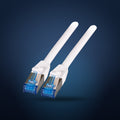 RJ45 Patchkabel S/FTP Cat.6A, weiß