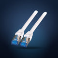 RJ45 Patchkabel S/FTP Cat.6A, weiß