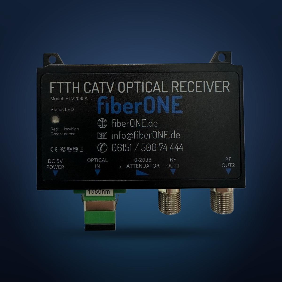 fiberONE DVB-C Medienconverter-Set