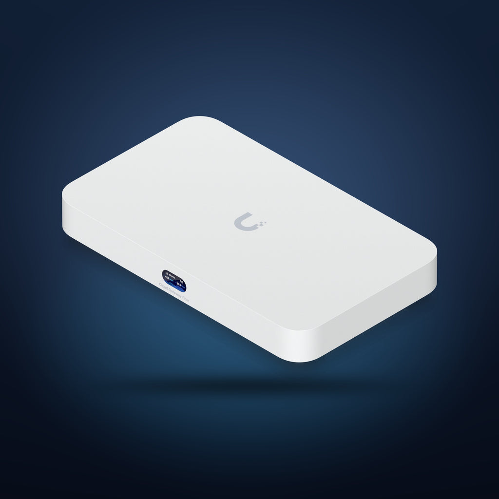 UniFi Cloud Gateway Fiber – Draufsicht schräg