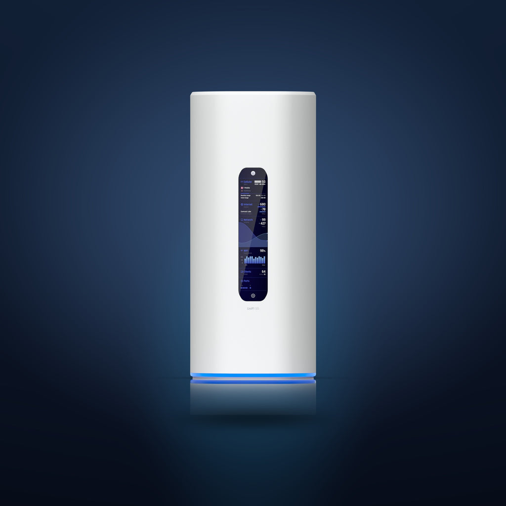 UniFi Dream Router 5G Max – Front (Display)