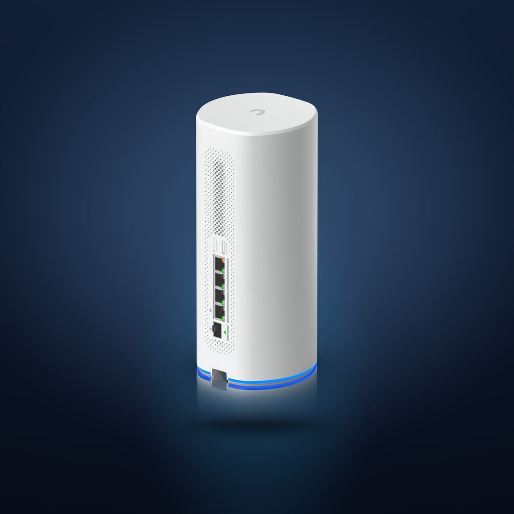 UniFi Dream Router 5G Max – Rückseite schräg