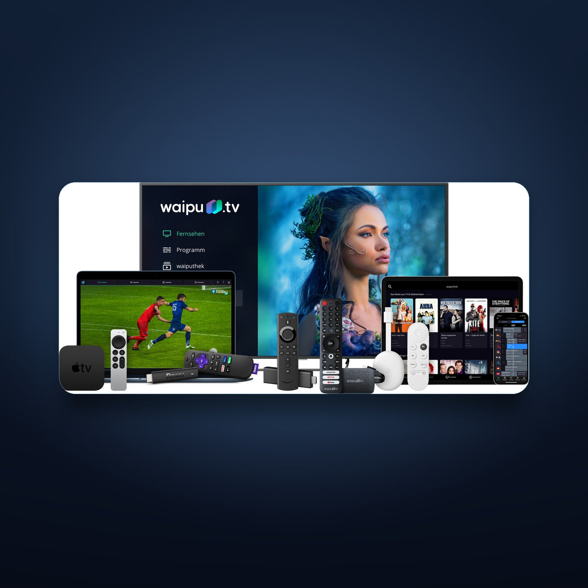 waipu.tv auf vielen Geräten
