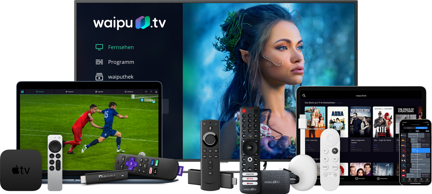 waipu.tv 4K Stick für IPTV (ohne Paket)